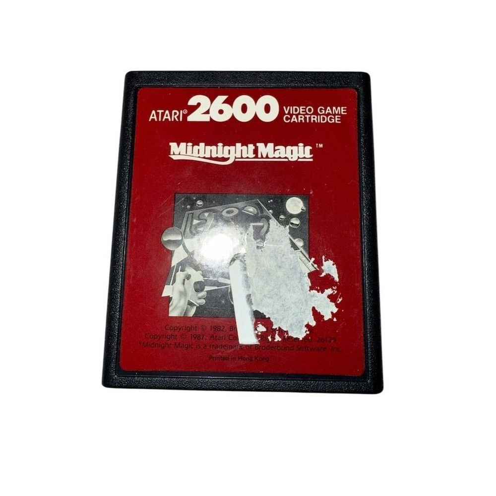 Midnight Magic Atari 2600 Pinball Simulation Game Cartridge 1980 Retro tested